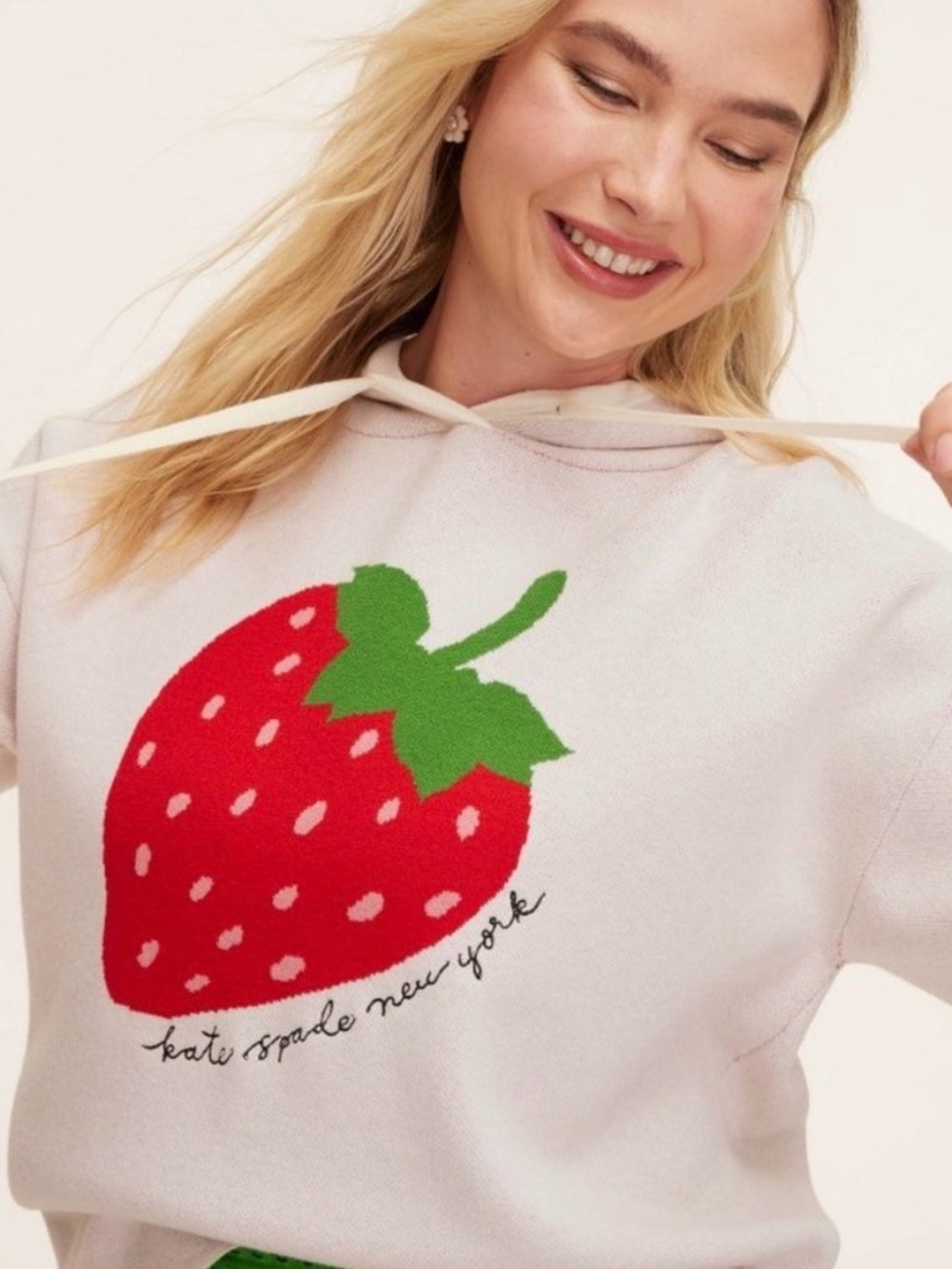 NWT Kate Spade New York x Target Strawberry Hooded Sweatshirt XXS 🍓